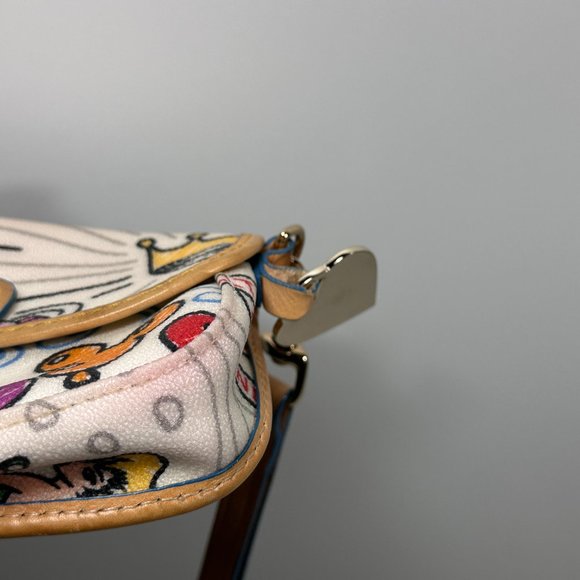 Dooney & Bourke x Disney Sketch Print Tinkerbell Dumbo Wallet / Wristlet - Picture 4 of 9